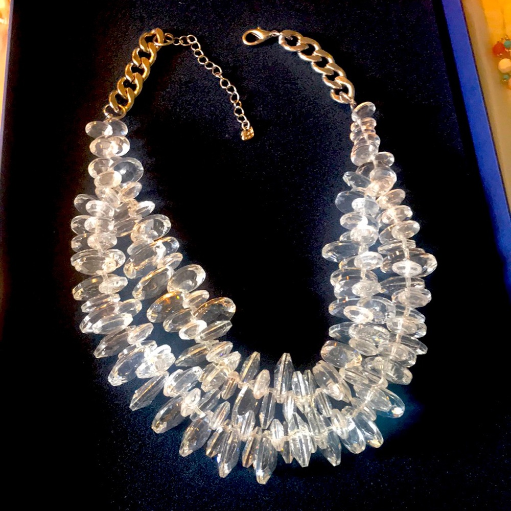 Rare Authentic Signed Swarovski Statement Clear C… - image 1